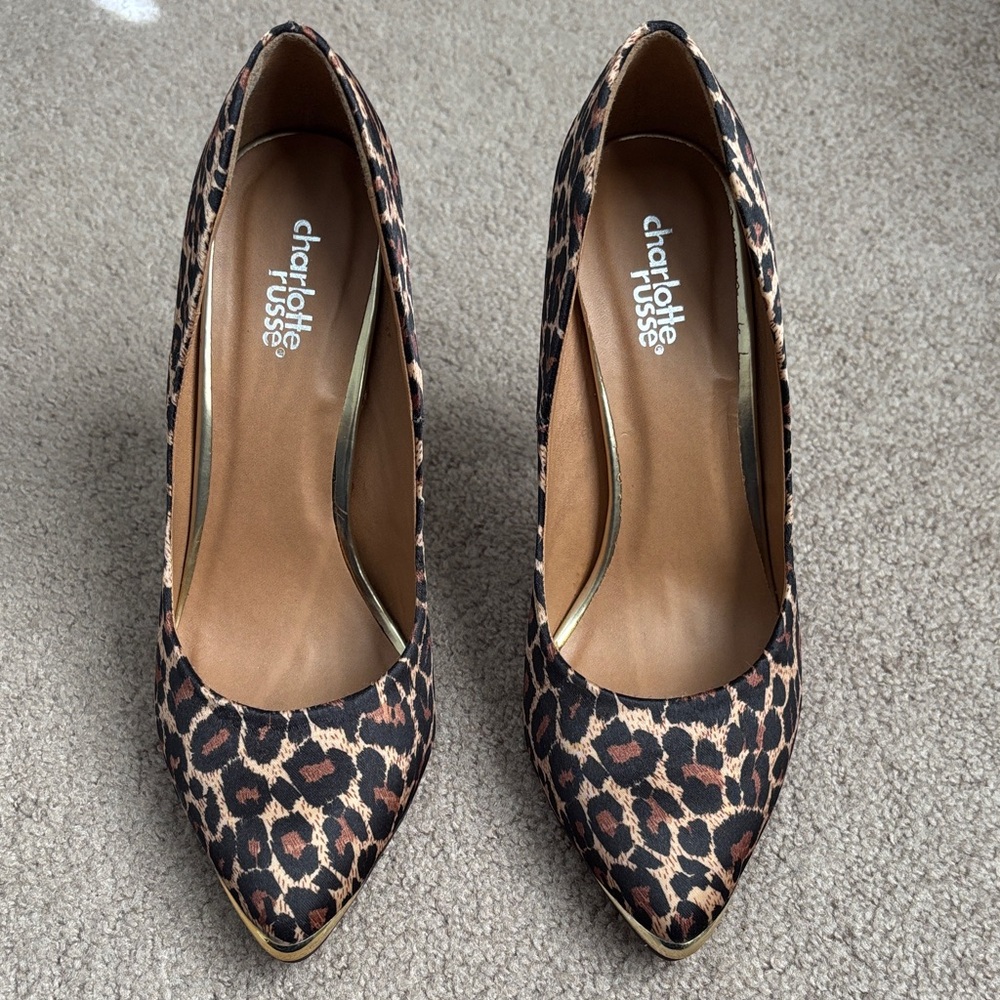 Charlotte Russe Animal Print Heels